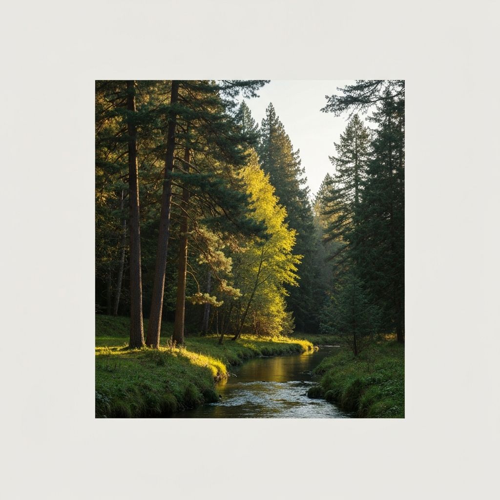 Nature scene with balance and harmony